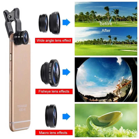 LensPro™ 3-in-1 Smartphone Camera Lens Kit