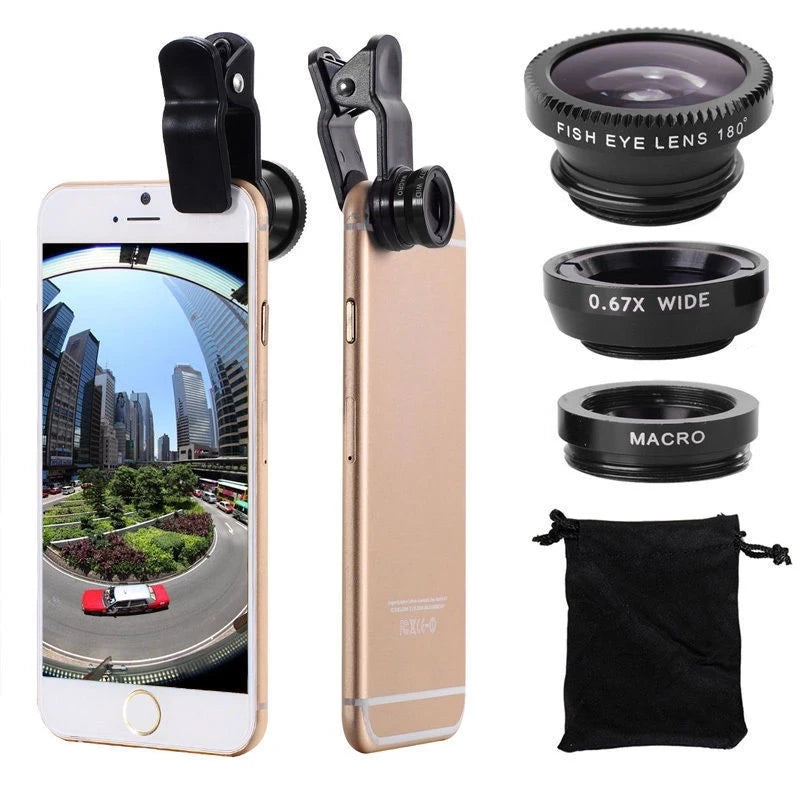 LensPro™ 3-in-1 Smartphone Camera Lens Kit