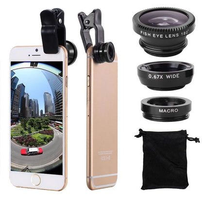 LensPro™ 3-in-1 Smartphone Camera Lens Kit