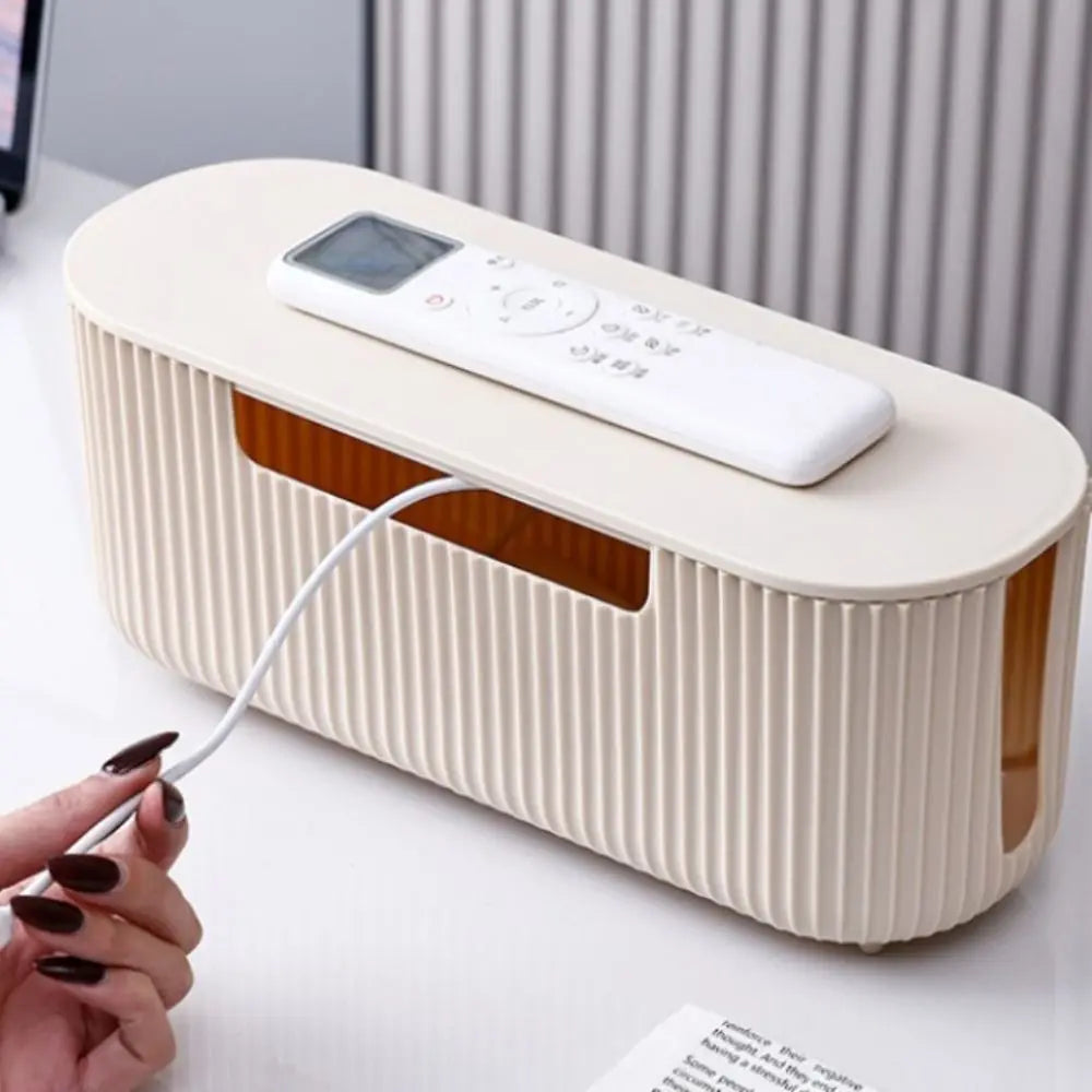 Minimalist Desk Cable Organizer Box