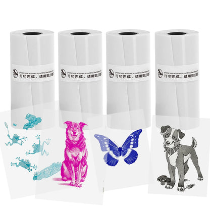 Transparent Adhesive Thermal Sticker Paper for M02/T02/M02 Sticker Photo Printer and 57Mm Width Print Mini Pocket Printer Camera
