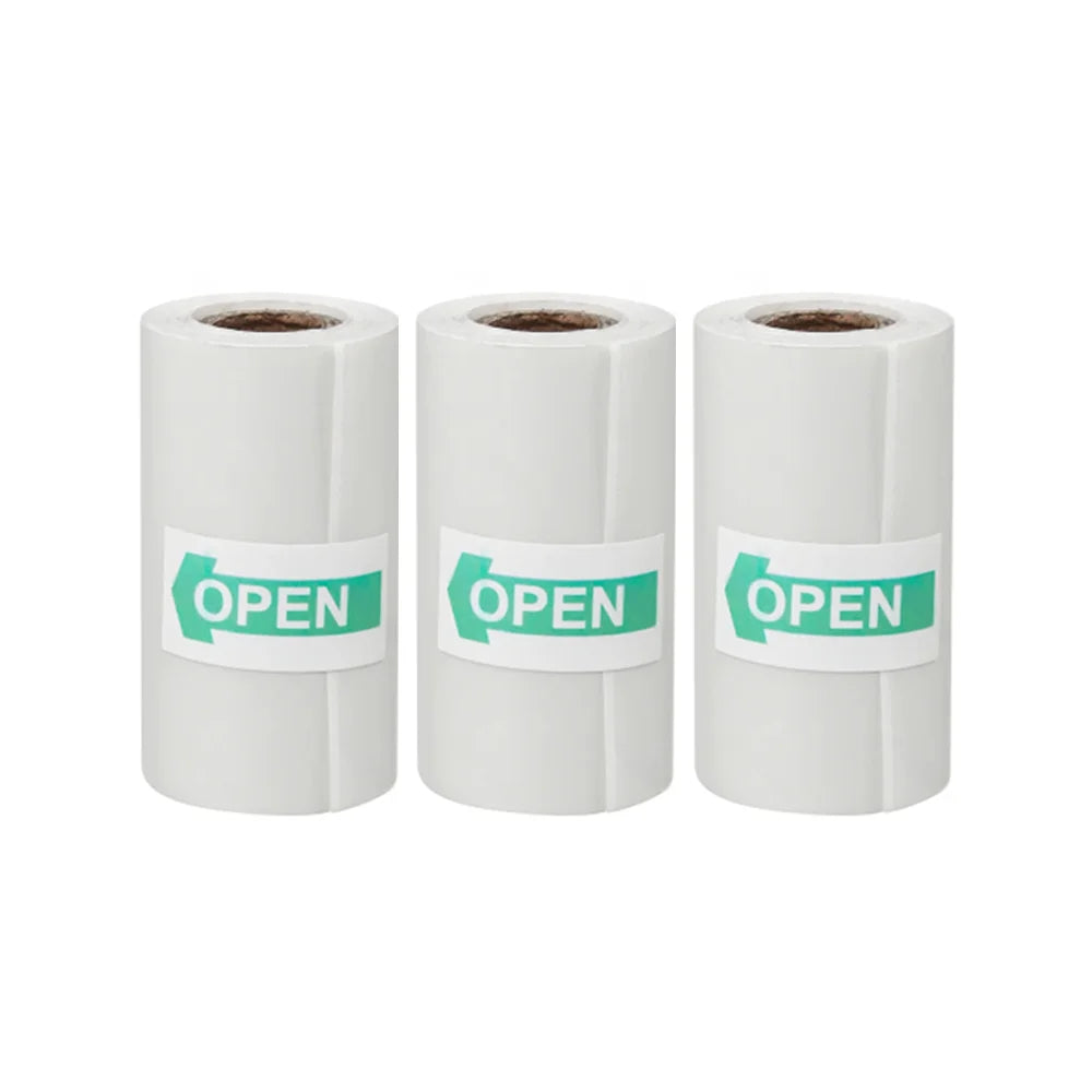 Transparent Adhesive Thermal Sticker Paper for M02/T02/M02 Sticker Photo Printer and 57Mm Width Print Mini Pocket Printer Camera