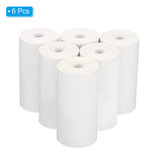 57X30Mm Thermal Print Paper Instant Camera Refill Print Paper Photo Thermal Paper 6 Rolls for Most Kid'S Instant Camera Supplies
