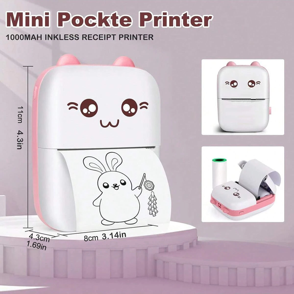 Wireless Pocket Thermal Sticker Printer