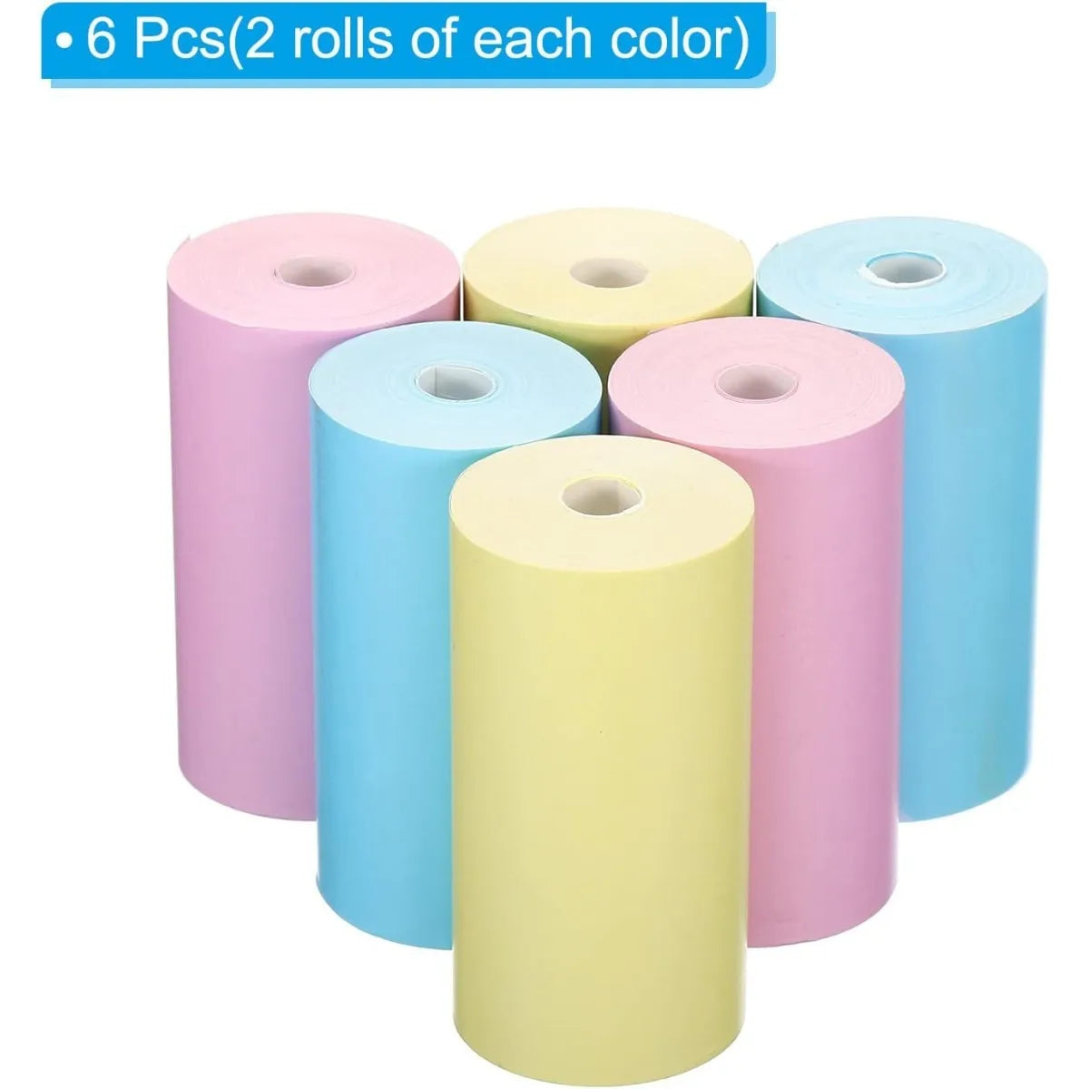 57X30Mm Thermal Print Paper Instant Camera Refill Print Paper Photo Thermal Paper 6 Rolls for Most Kid'S Instant Camera Supplies