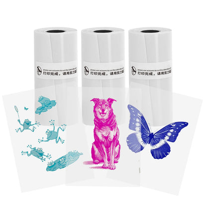 Transparent Adhesive Thermal Sticker Paper for M02/T02/M02 Sticker Photo Printer and 57Mm Width Print Mini Pocket Printer Camera