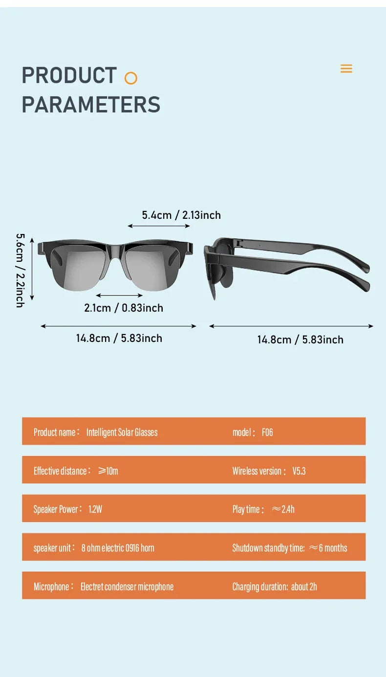 VibeShade Smart Bluetooth Audio Sunglasses