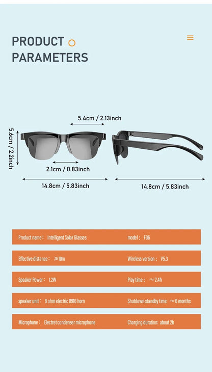 VibeShade Smart Bluetooth Audio Sunglasses