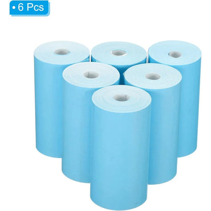 57X30Mm Thermal Print Paper Instant Camera Refill Print Paper Photo Thermal Paper 6 Rolls for Most Kid'S Instant Camera Supplies