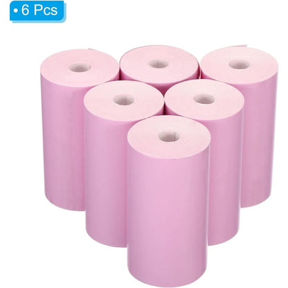 57X30Mm Thermal Print Paper Instant Camera Refill Print Paper Photo Thermal Paper 6 Rolls for Most Kid'S Instant Camera Supplies
