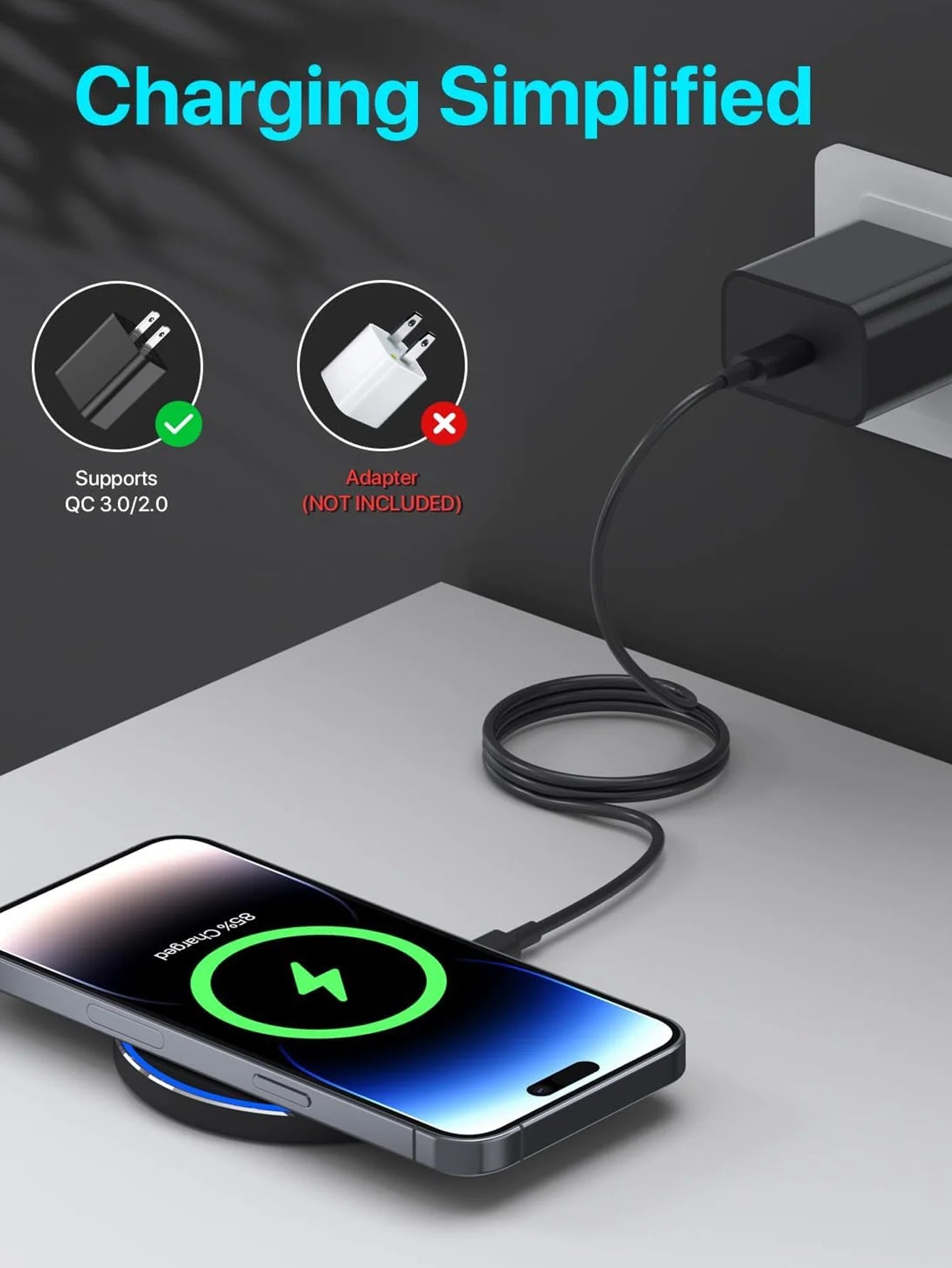 PowerCharge™ 15W Wireless Charger
