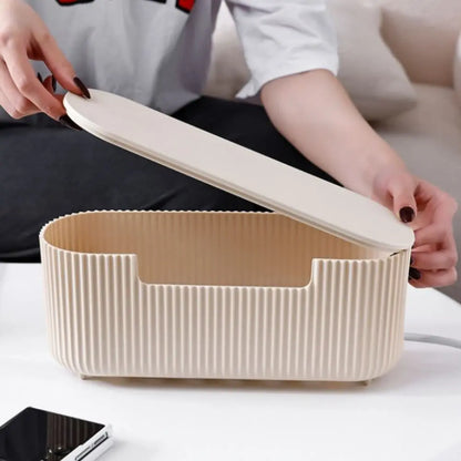 Minimalist Desk Cable Organizer Box