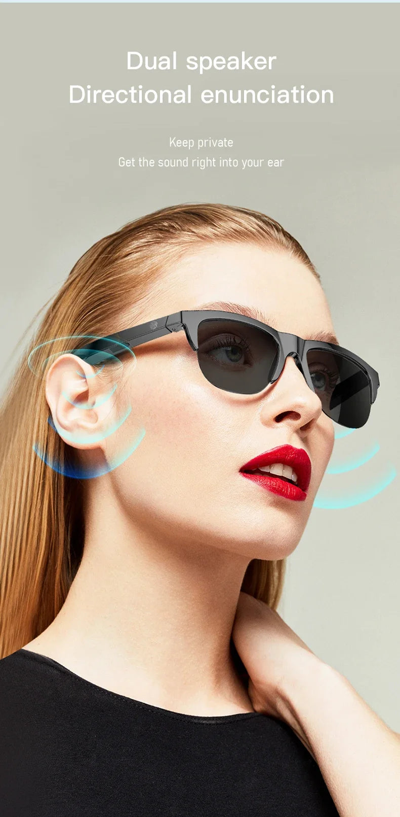 VibeShade Smart Bluetooth Audio Sunglasses