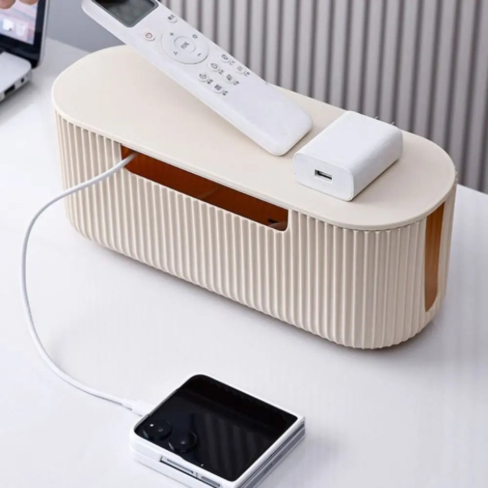 Minimalist Desk Cable Organizer Box