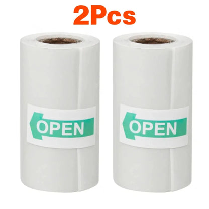 Transparent Adhesive Thermal Sticker Paper for M02/T02/M02 Sticker Photo Printer and 57Mm Width Print Mini Pocket Printer Camera