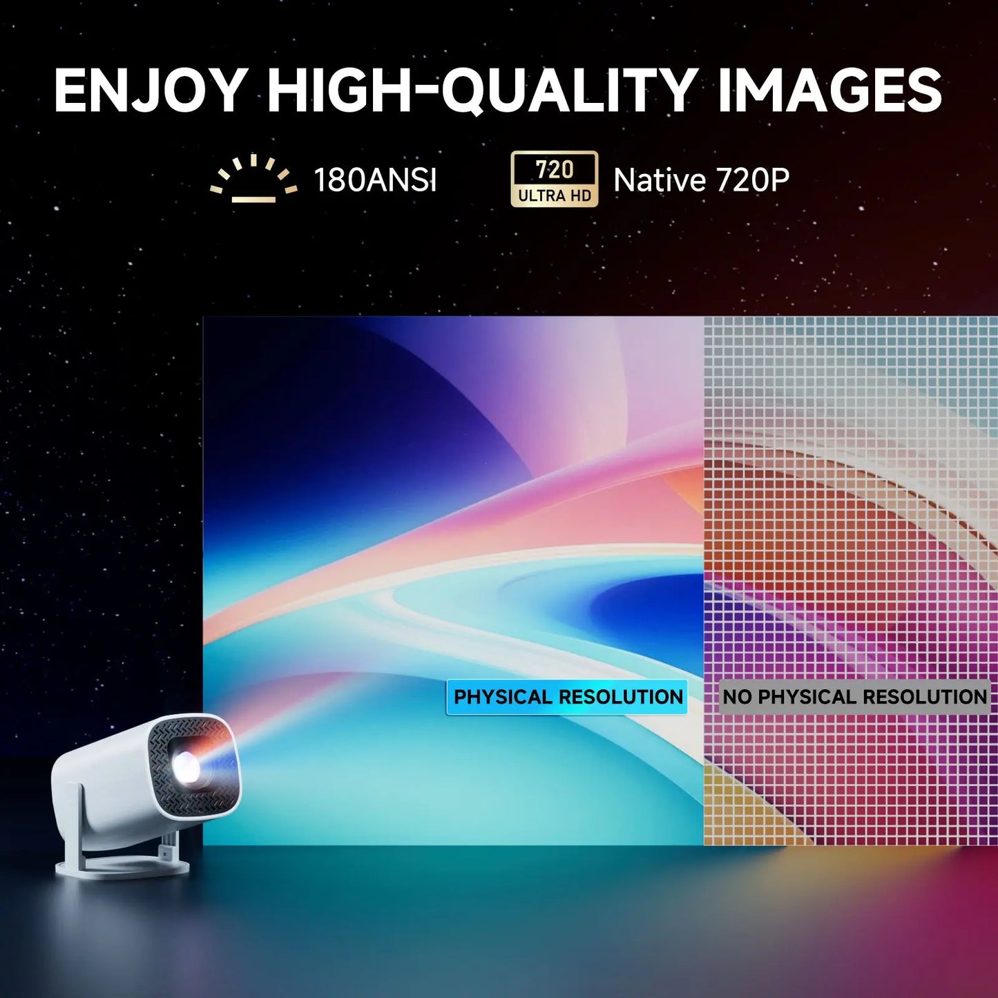 CinemaGo™ Portable Mini Projector- Turn Any Room Into a Cinema