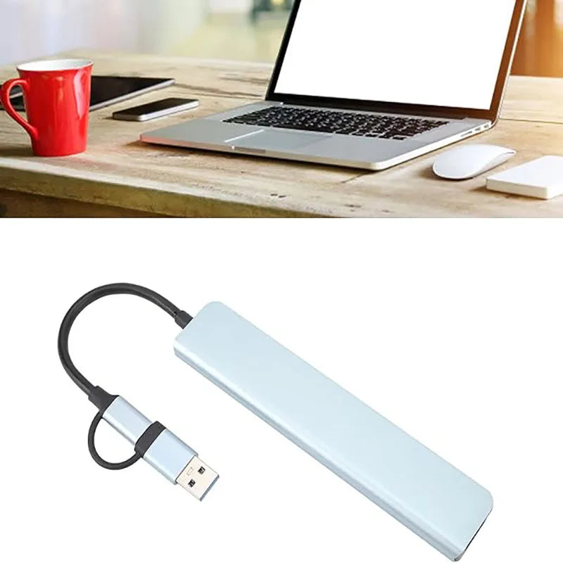8-in-1 USB-C Hub Adapter for MacBook Pro/Air, iPad Pro, iPhone 15 & Laptop
