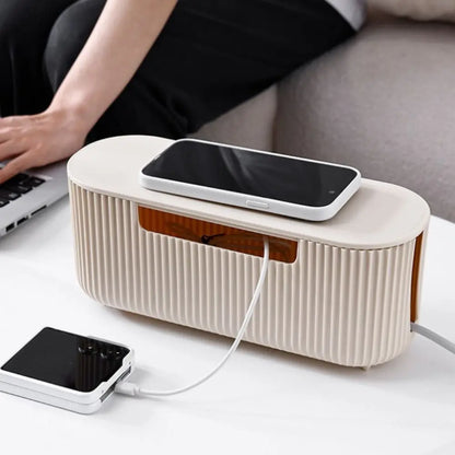 Minimalist Desk Cable Organizer Box