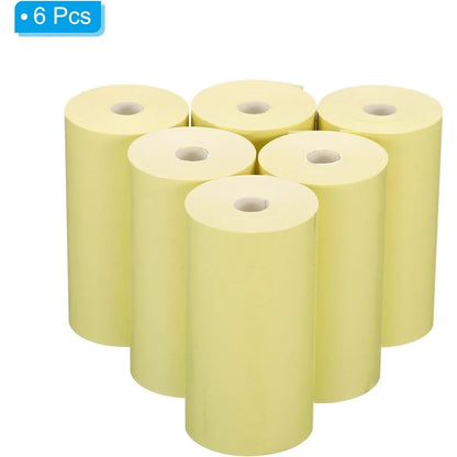 57X30Mm Thermal Print Paper Instant Camera Refill Print Paper Photo Thermal Paper 6 Rolls for Most Kid'S Instant Camera Supplies
