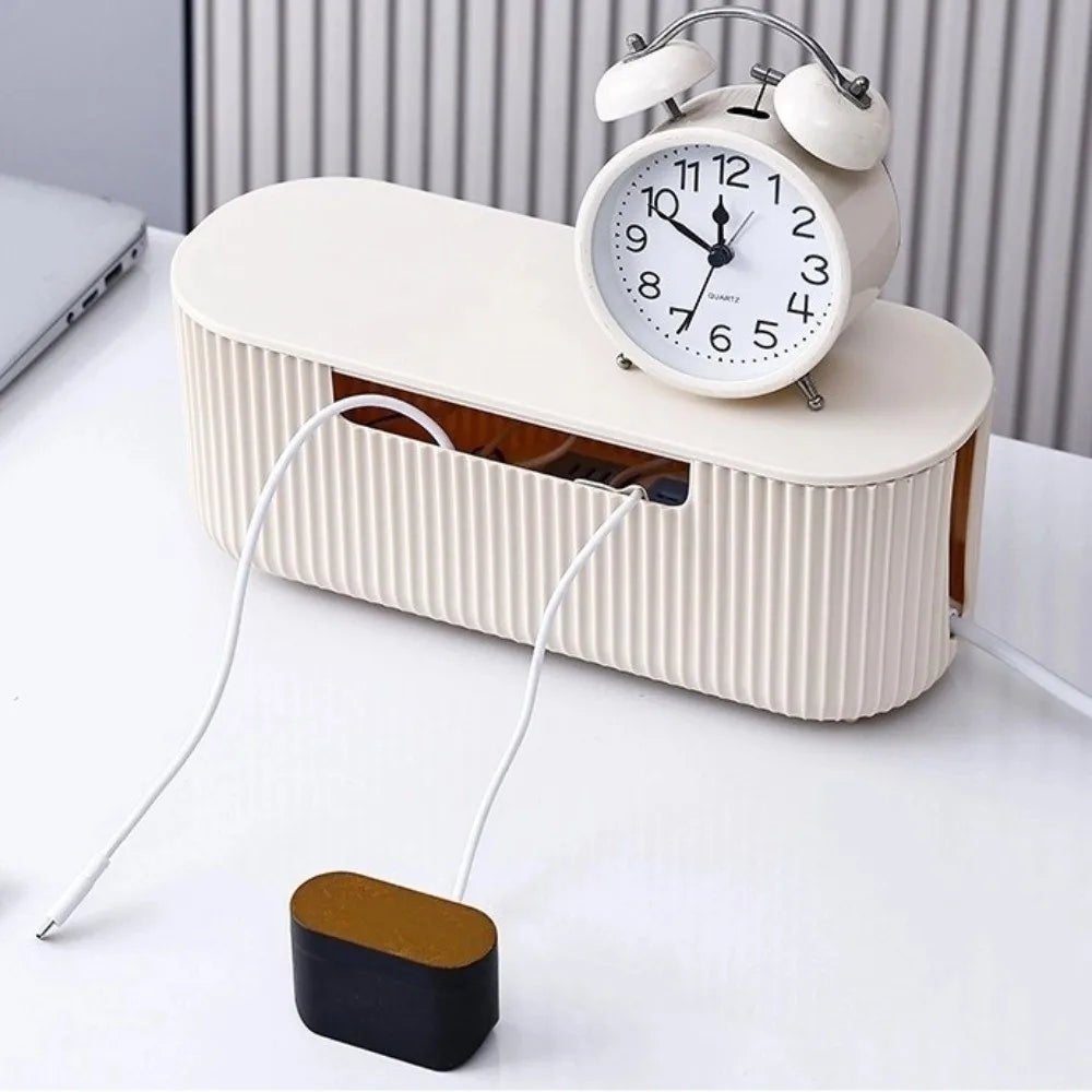 Minimalist Desk Cable Organizer Box